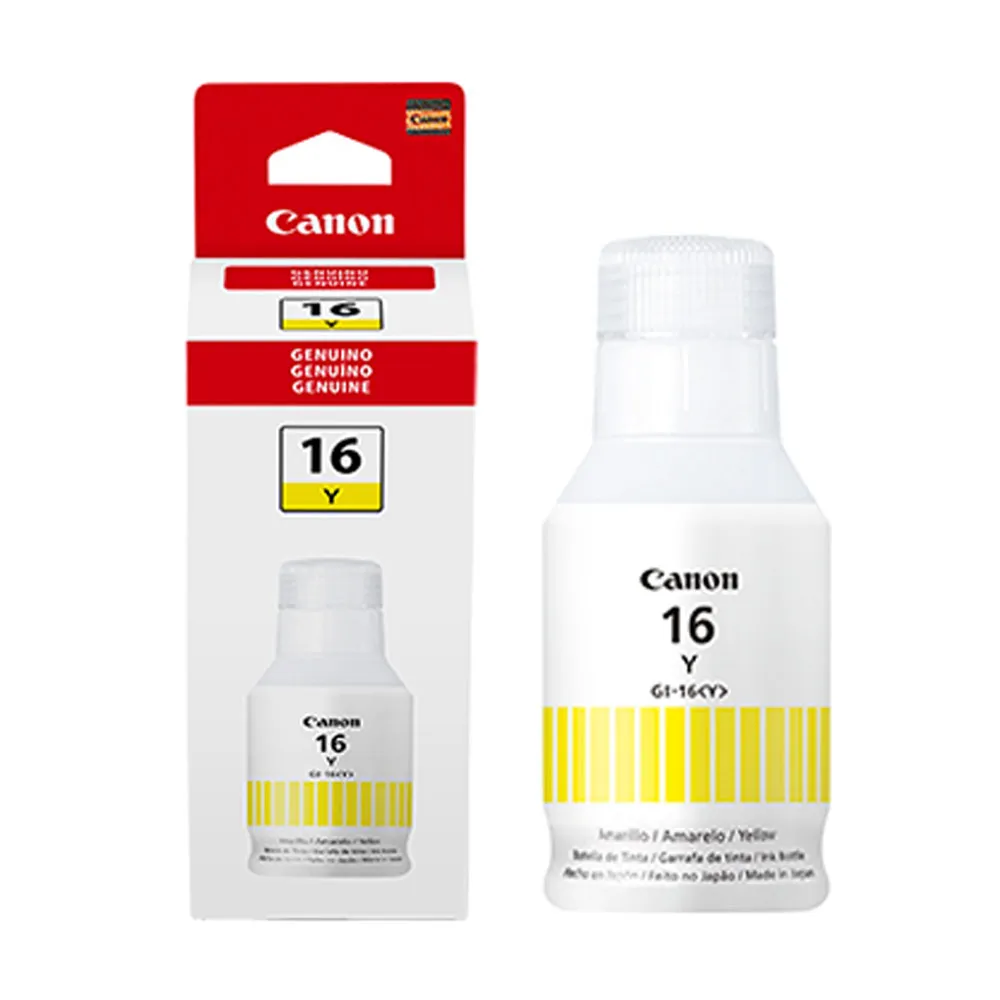 CORGI16Y1 Tinta Original Canon Gi-16y Amarilla 135 ml Impresora gx6010 gx7010 4420c001aa