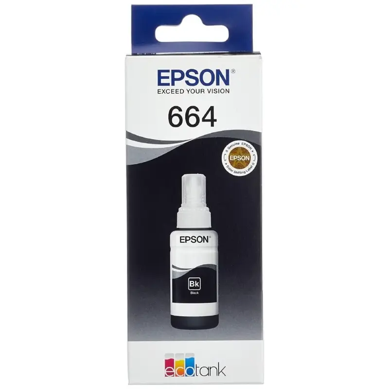 ETOR664BK1 Tinta Original Epson T664 Negra 65ml T664120-AL L200 L220 L310