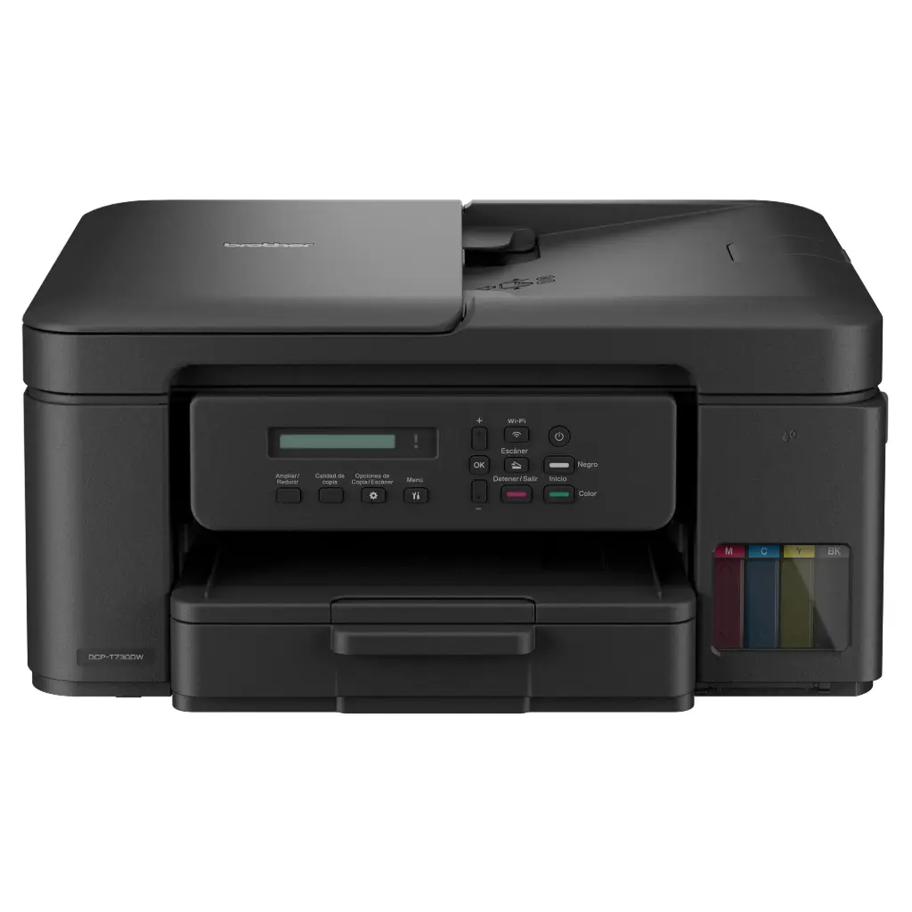 BRT730 Impresora Multifuncional Brother DCP-T730DW Tinta Continua Color InkBenefit Tank Duplex USB WiFi 2.4 GHz/5 GHz 27 ppm