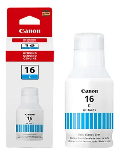 [CORGI16C1] CORGI16C1 Tinta Original Canon Gi-16 Cyan 135 ml Impresora gx6010 gx7010 4418c001aa