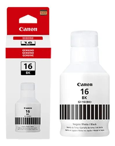 [CORGI16BK2] CORGI16BK2 Tinta Original Canon Gi-16 pgbk Negro 170ml Impresora g5010 g6010 g7010 3382c001aa