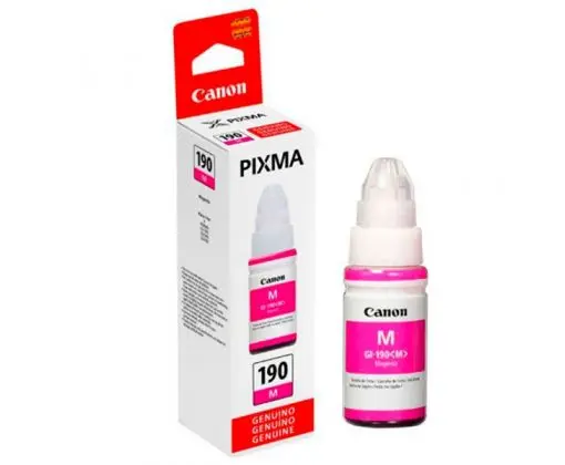 [GI-190M] GI-190M Tinta Original Canon Gi-190 Magenta 70ml impresora g1110 g2100 g2110 g2111 g3100 g3110 g3111 g4100 g4110 g4111 0669c001ab GI-190 M