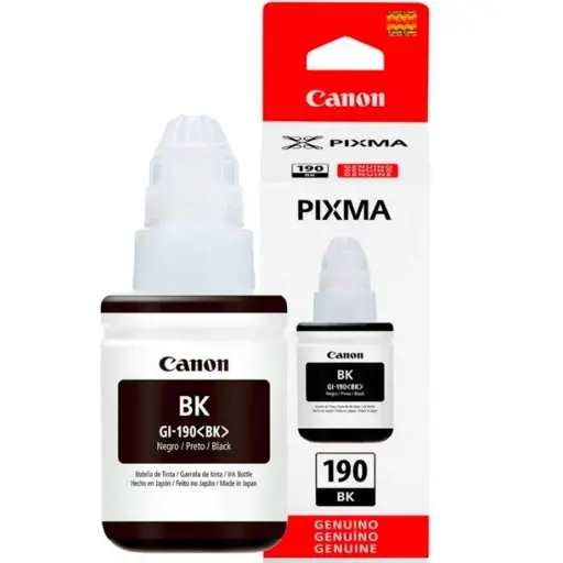 [GI-190BK2] GI-190BK2 Tinta Original Canon Gi-190 Negro 135ml g1110 g2100 g2110 g2111 g3100 g3110 g3111 g4100 g4110 g4111 0667c001ab GI-190 N