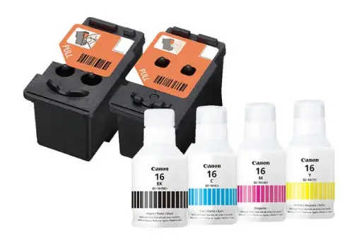 [KITORGI16] KITORGI16 Kit Original Tinta Canon GI-16 con Cabezal 70ml BK, Y, C, M Maxify gx6010 4659c005aa